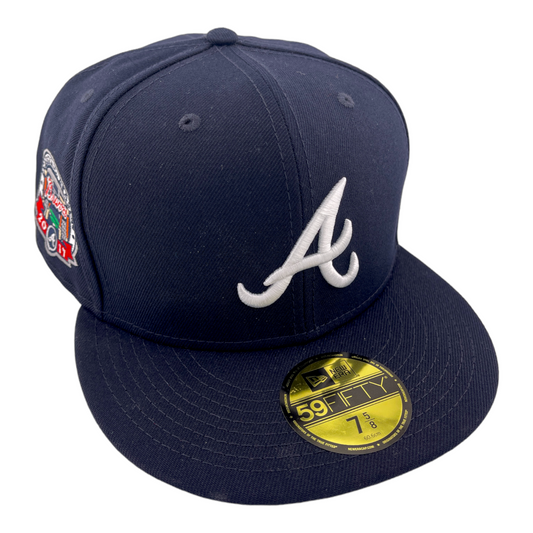 New Era Atlanta Braves Inaugural Season Patch Back Embroidery UV 59FIFTY Hat Cap