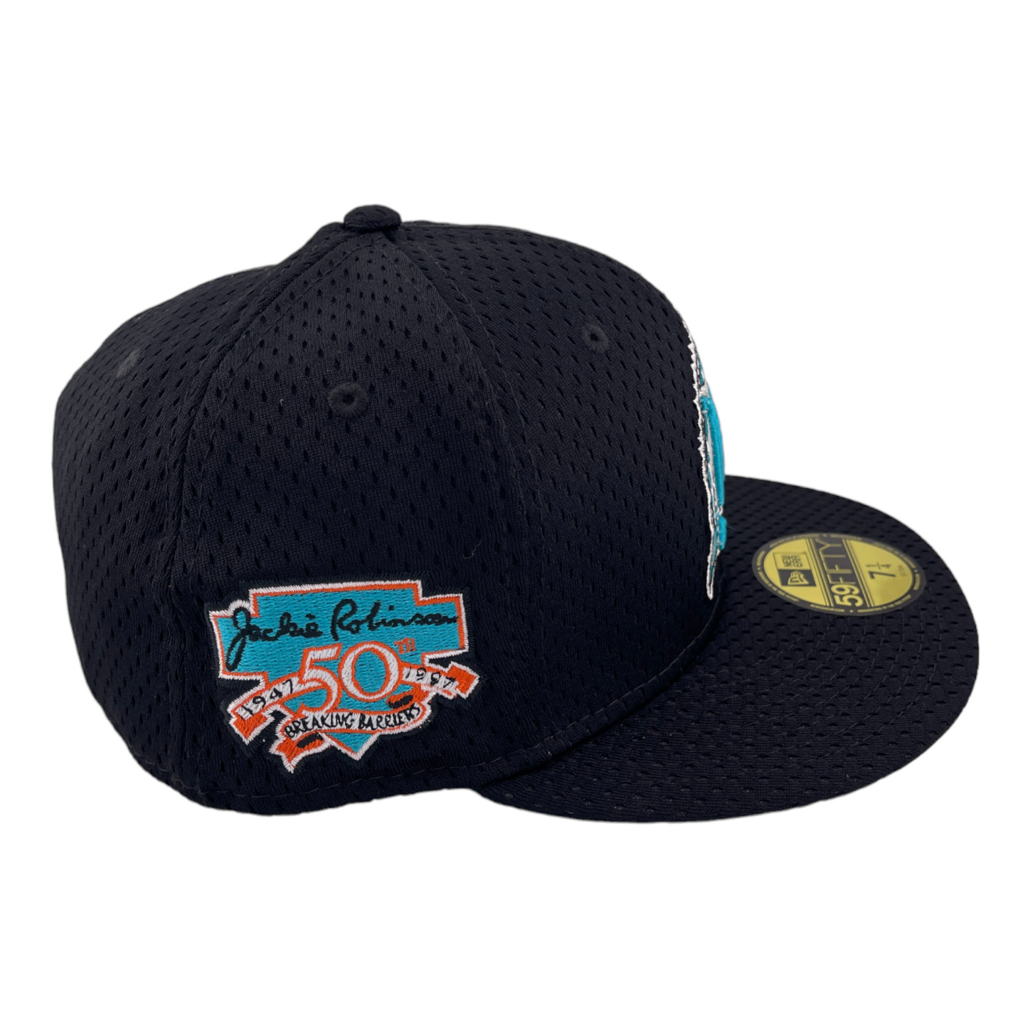 New Era Miami Marlins 90s Throwback Mesh Patch Black/Green UV 59FIFTY Fitted Hat Cap