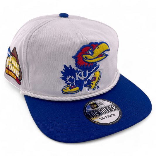 New Era University of Kansas Jayhawks KU The Golfer A-Frame Snapback Adjustable