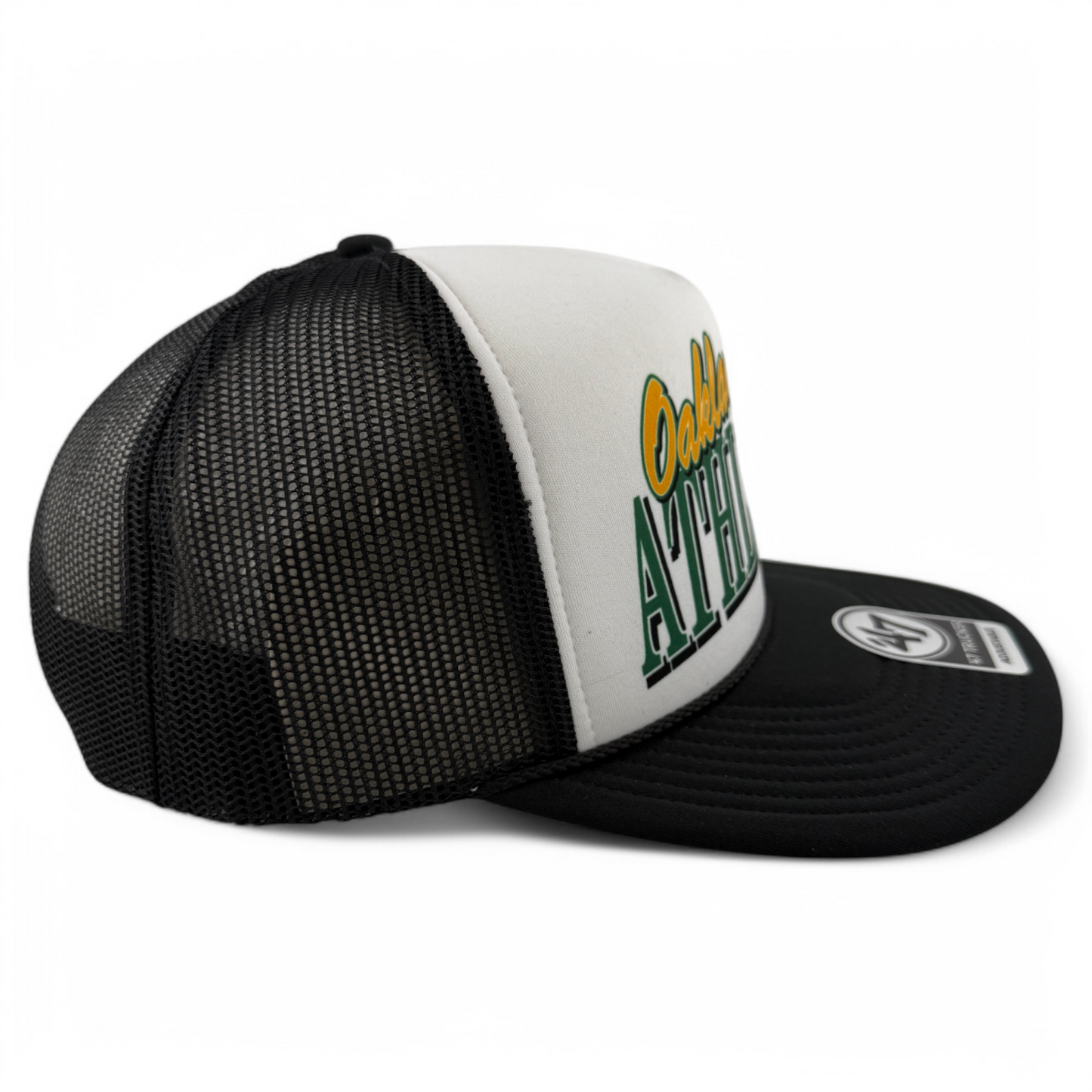 '47 Brand Oakland Athletics A's Creedence Foam Trucker Snapback Mesh Back Hat