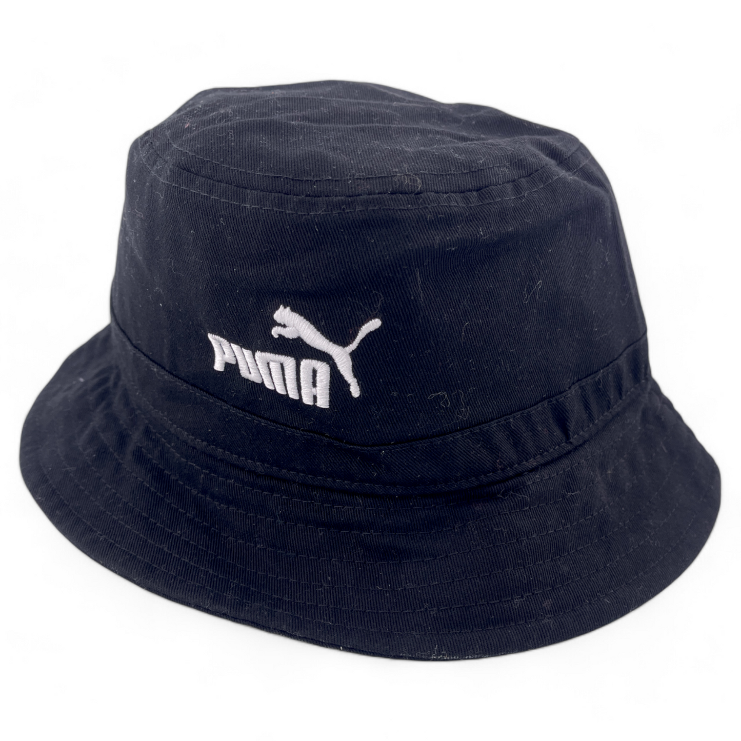 Puma Cat Logo Classic All Black White Logo Boonie Bucket Hat Unisex Adult OSFA