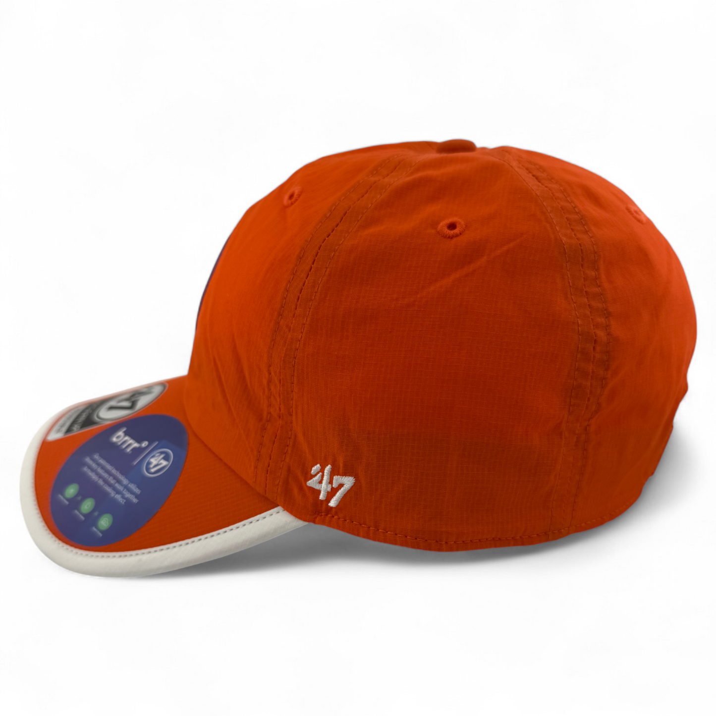 '47 Brand Clemson University Tigers NCAA Microburst Clean Up Adjustable Hat Cap