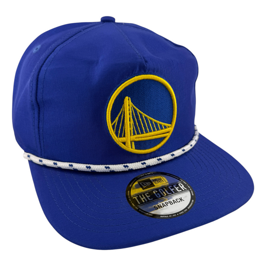 New Era Golden State Warriors A-Frame Rope The Golfer Snapback Adjustable Hat