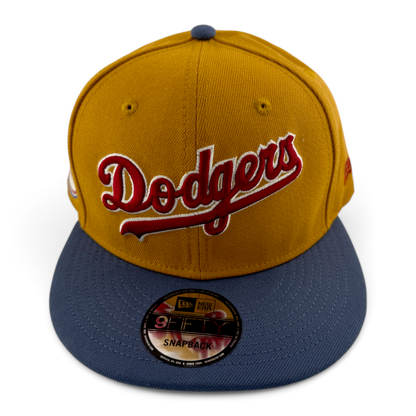 New Era Los Angeles Dodgers MLB Panama Tan 9FIFTY Snapback Adjustable Hat Cap