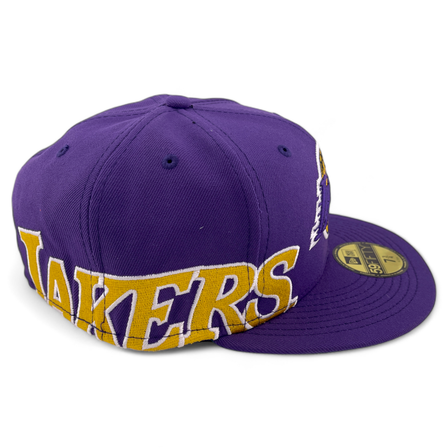 New Era Los Angeles Lakers NBA Side & Under Visor Logo 59Fifty Fitted Hat Cap