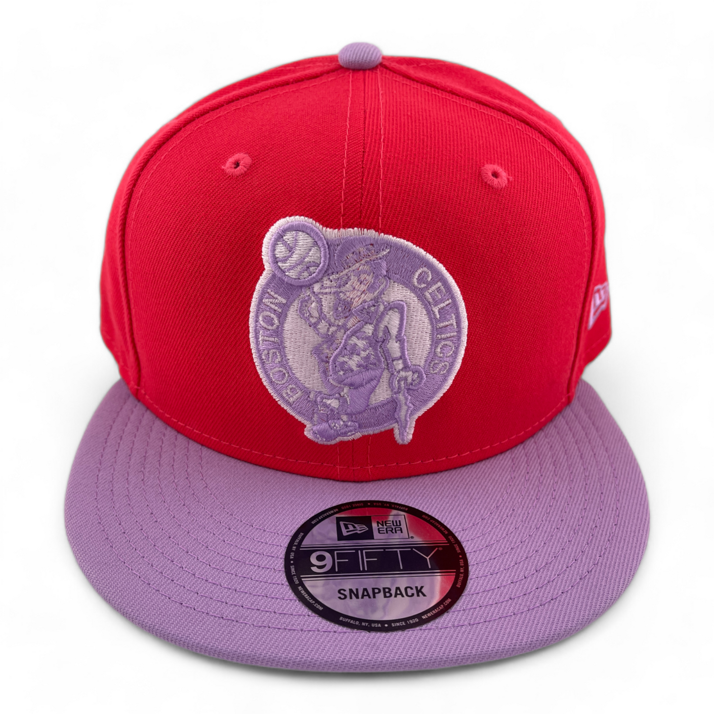 New Era Boston Celtics NBA Pink/Purple Color Pack 9Fifty Snapback Hat Cap