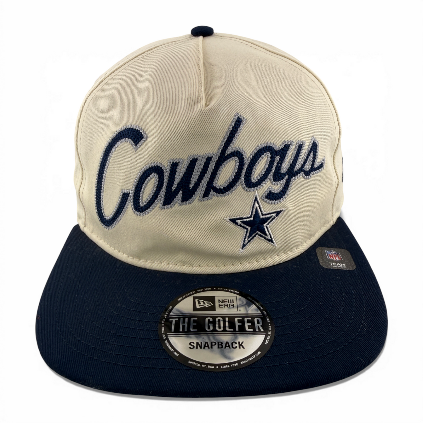 New Era Dallas Cowboys NFL Retro Script Golfer A-Frame Snapback Adjustable Hat