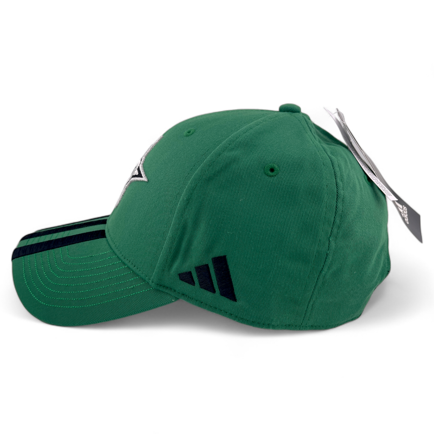 Adidas Dallas Stars NHL Hockey Green Black 3 Stripe GS4351 Adjustable Hat Cap