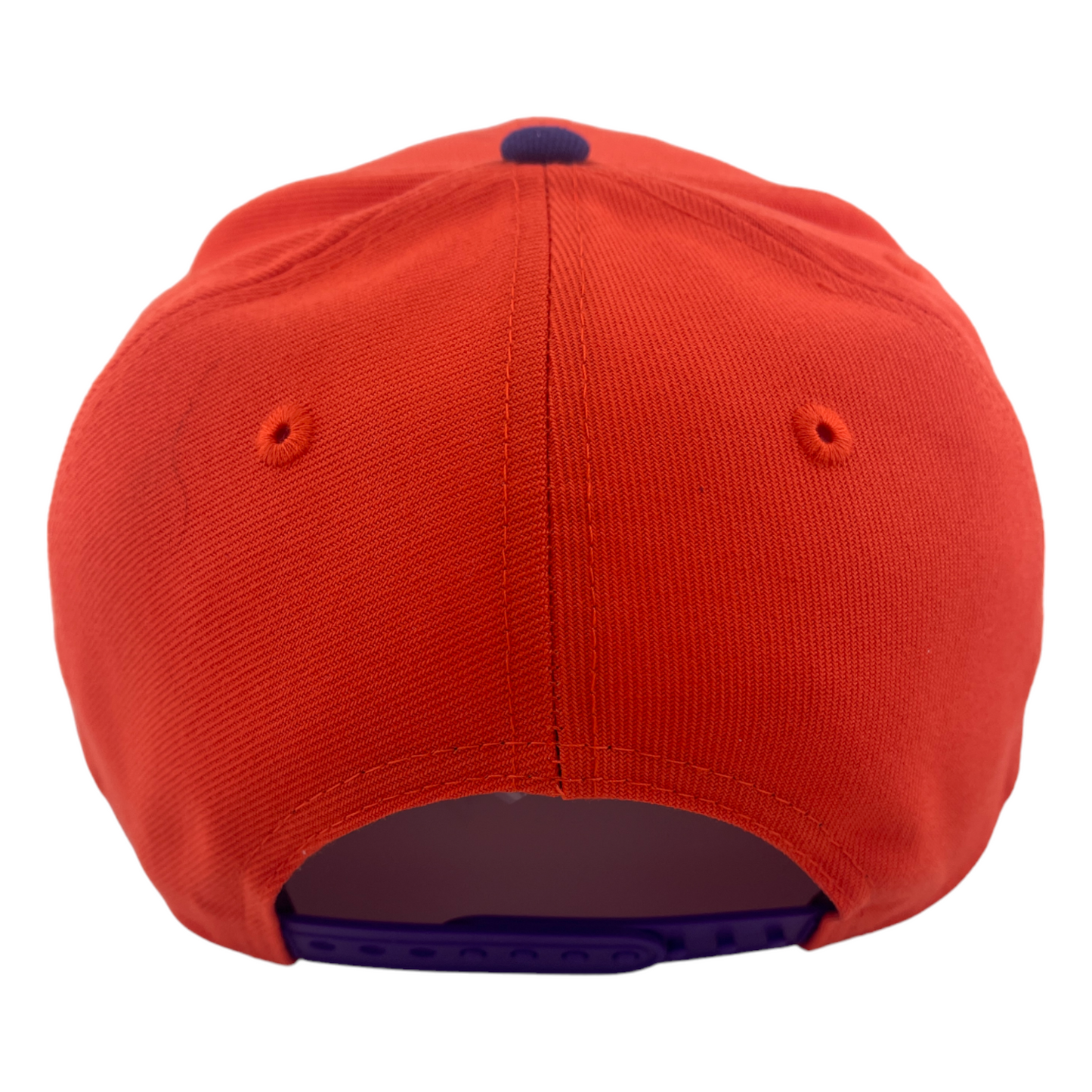 New Era Clemson Tigers Team Script Logo Orange/Purple/Grey 9FIFTY Snapback Hat Cap