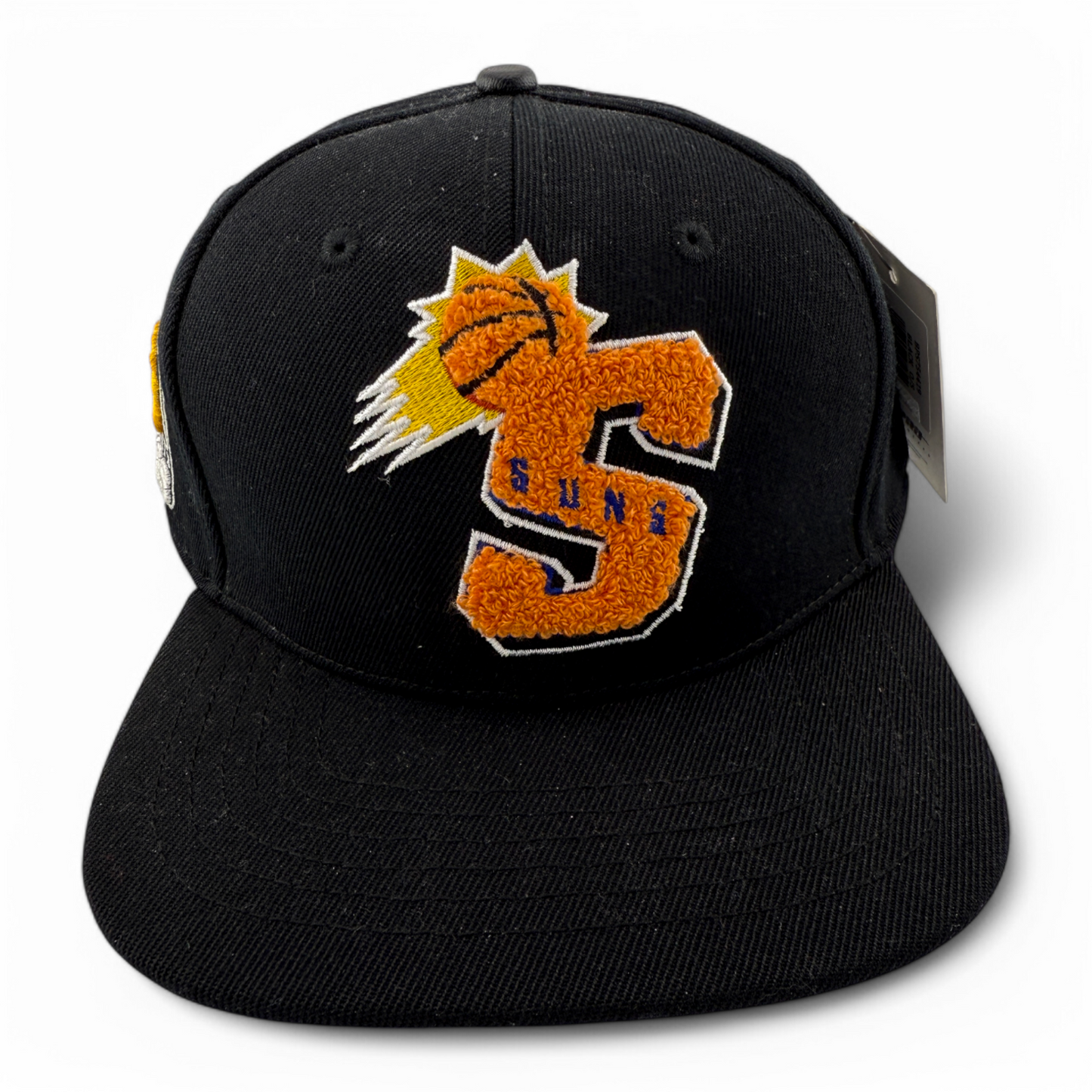 Pro Standard Phoenix Suns S Shag Logo Black/Orange Snapback Adjustable Hat Cap