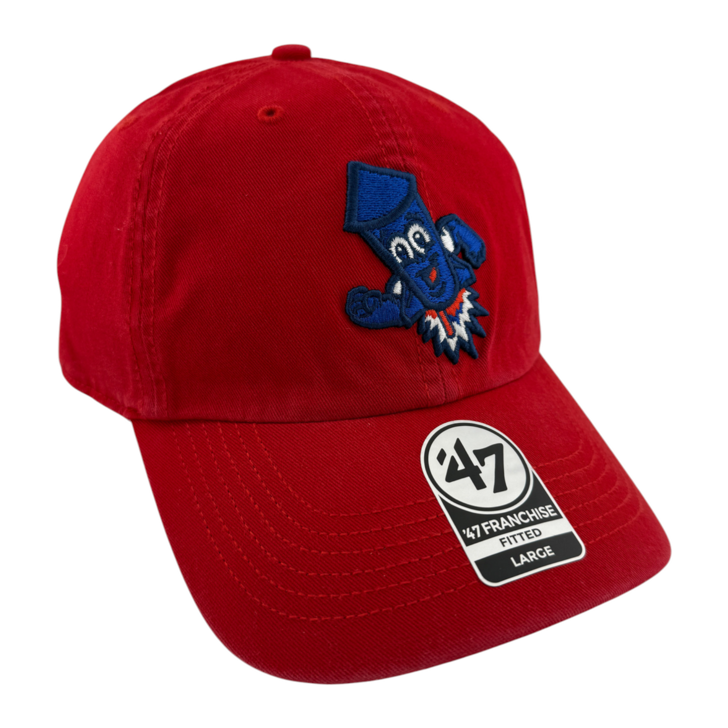 '47 Brand Woosox Los Wepas de Worcester Wepa Rocket Franchise Fitted Dad Hat Cap