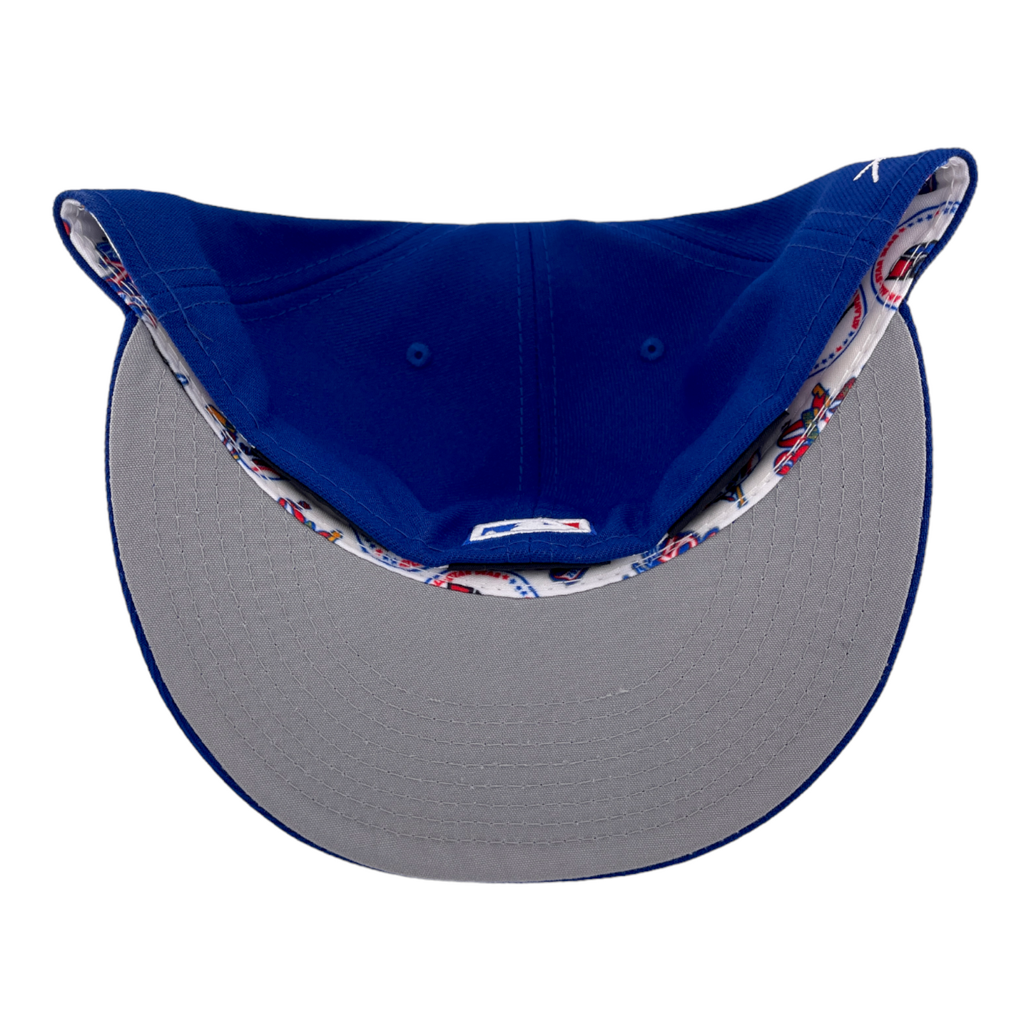 New Era Atlanta Braves A-Town Side Stitch Logo Sweatband Blue/Grey 59FIFTY Hat