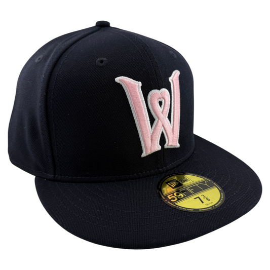 New Era Worcester WooSox Red Sox MiLB 2024 Mothers Day 59Fifty Fitted Hat Cap