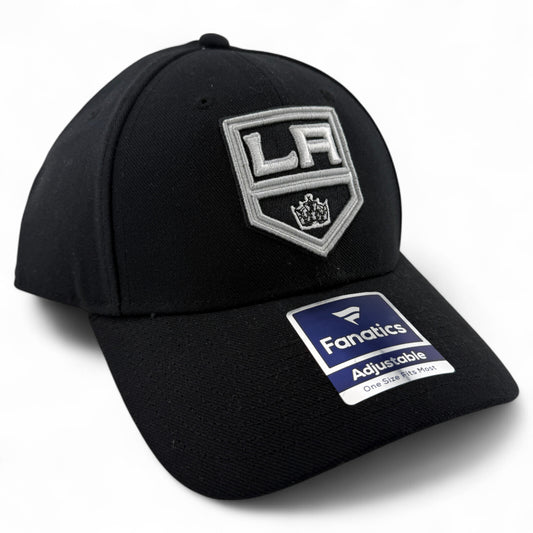 Fanatics Los Angeles Kings NHL Team Classic Black Structured Adjustable Hat Cap