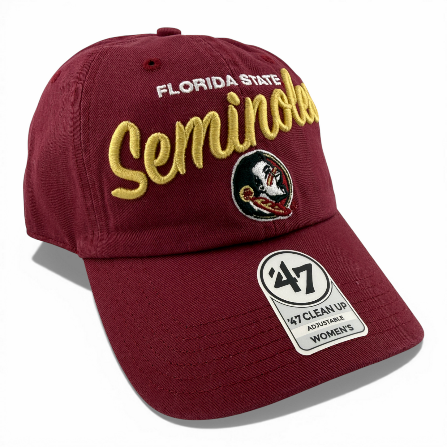 '47 Brand Florida State University Seminoles Clean Up Adjustable Dad Hat Women's