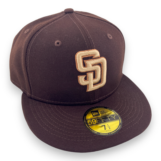 New Era San Diego Padres Monocamo Pack Camo Sweatband Brown/Tan UV 59FIFTY Hat Cap