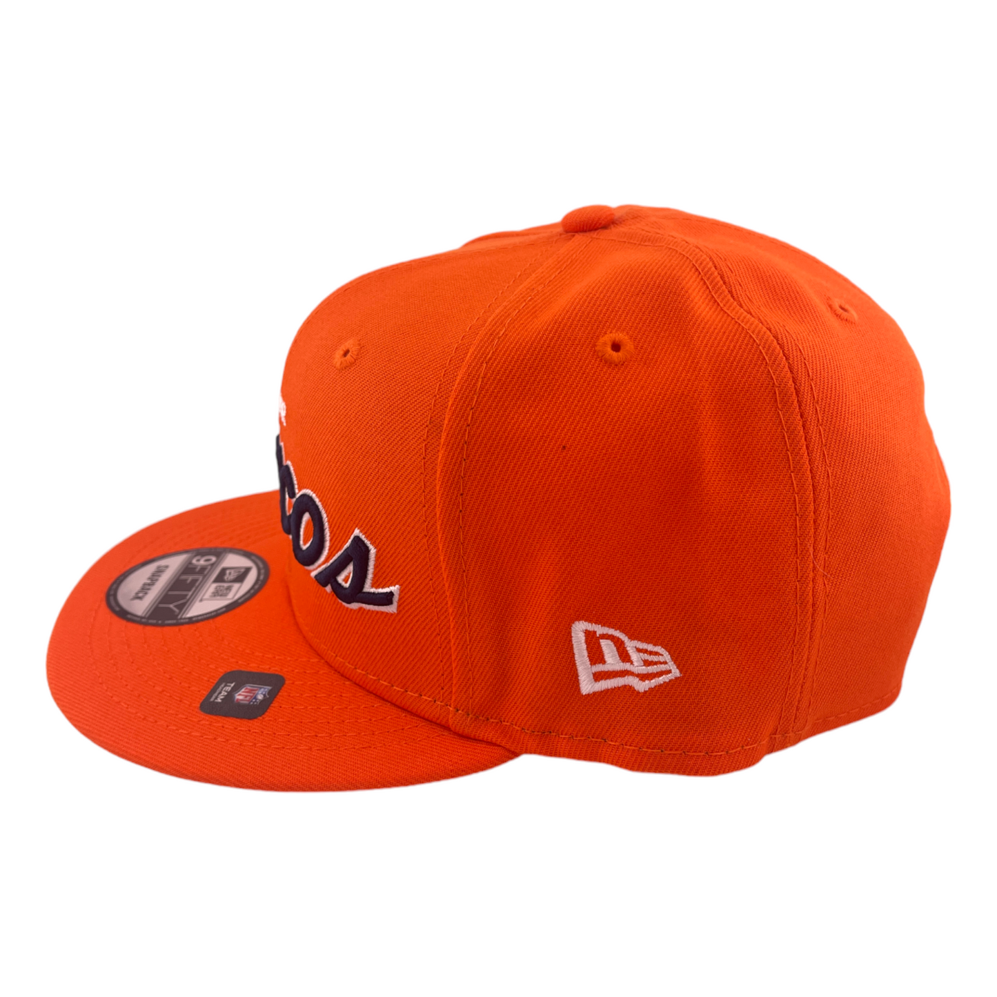 New Era Denver Broncos Script Up NFL Orange Grey 9FIFTY Snapback Hat Cap