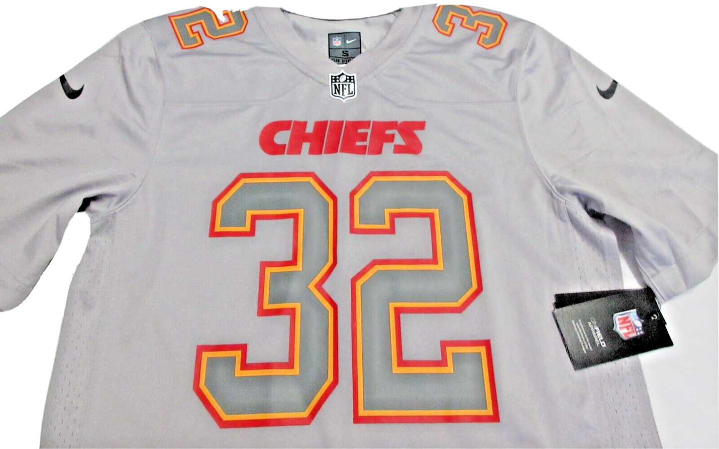 Nike NFL Kansas City Chiefs Tyrann Mathieu #32 Gray On Field Jersey Mens