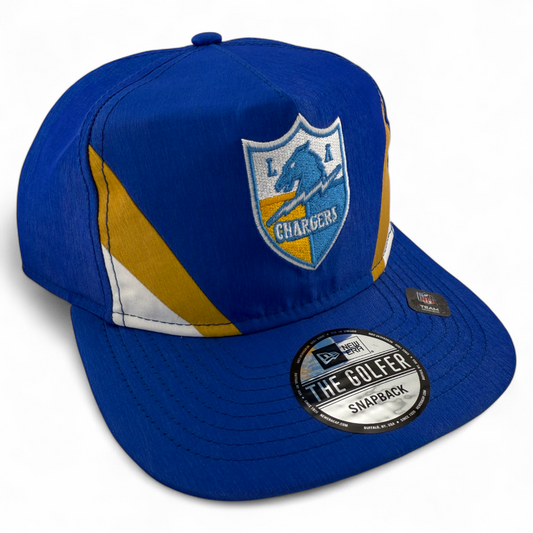 New Era Los Angeles Chargers NFL Retro Nylon Golfer A-Frame Snapback Adjustable