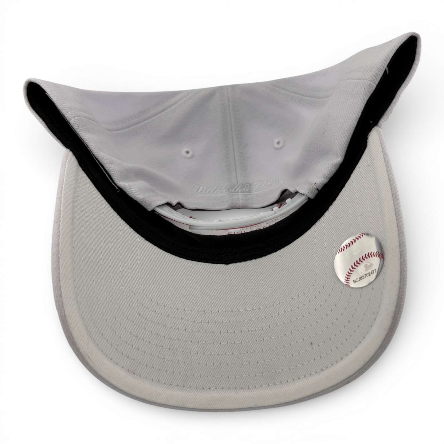 Mitchell & Ness Brooklyn Dodgers MLB All White Snapback Adjustable Fit Hat Cap