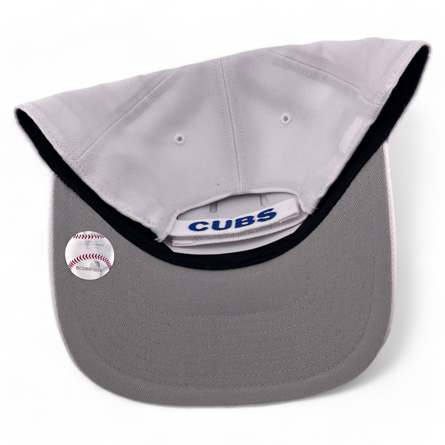 '47 Brand Chicago Cubs MLB White Grey UV Red C Logo MVP Adjustable Hat Cap