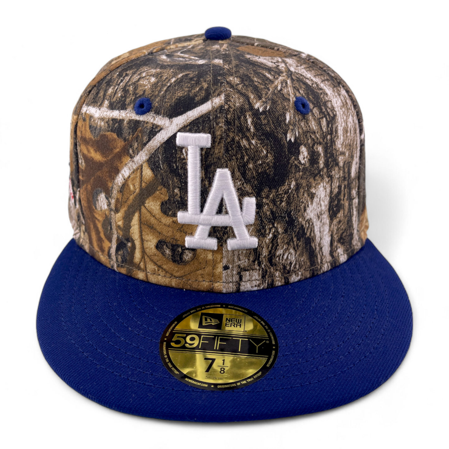 New Era Los Angeles Dodgers MLB Real Tree Camouflage Patch 59FIFTY Fitted Hat