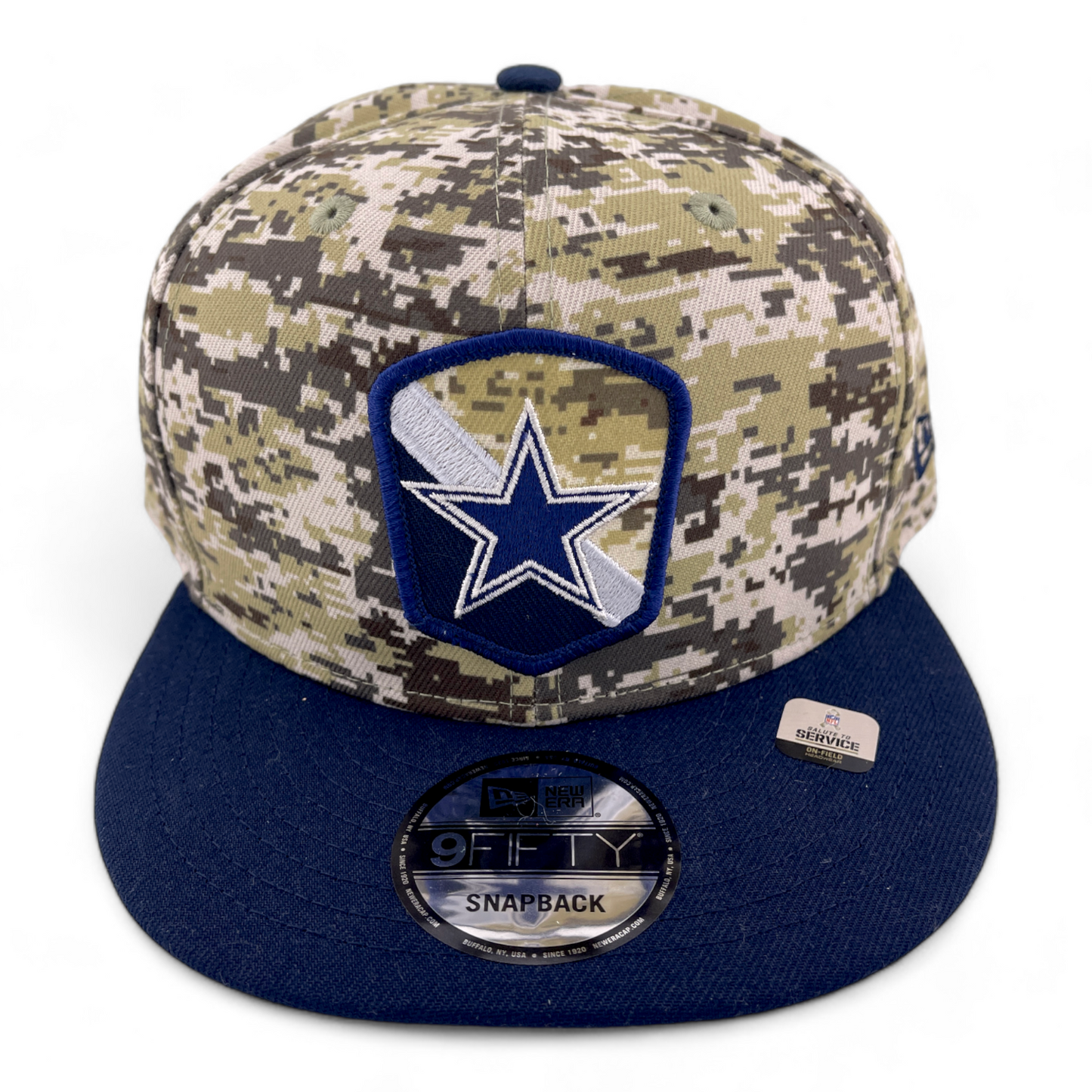 New Era Dallas Cowboys NFL 2023 Salute to Service Camo 9Fifty Snapback Hat Cap