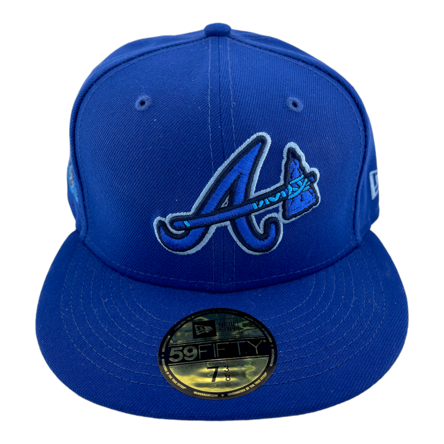 New Era Atlanta Braves 40th Anniversary Side Patch Arctic Blue UV 59FIFTY Hat