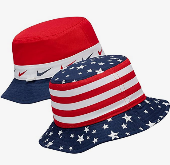 NEW Nike American Flag Reversible Red/White/Blue Americana Bucket Hat DA4077-410