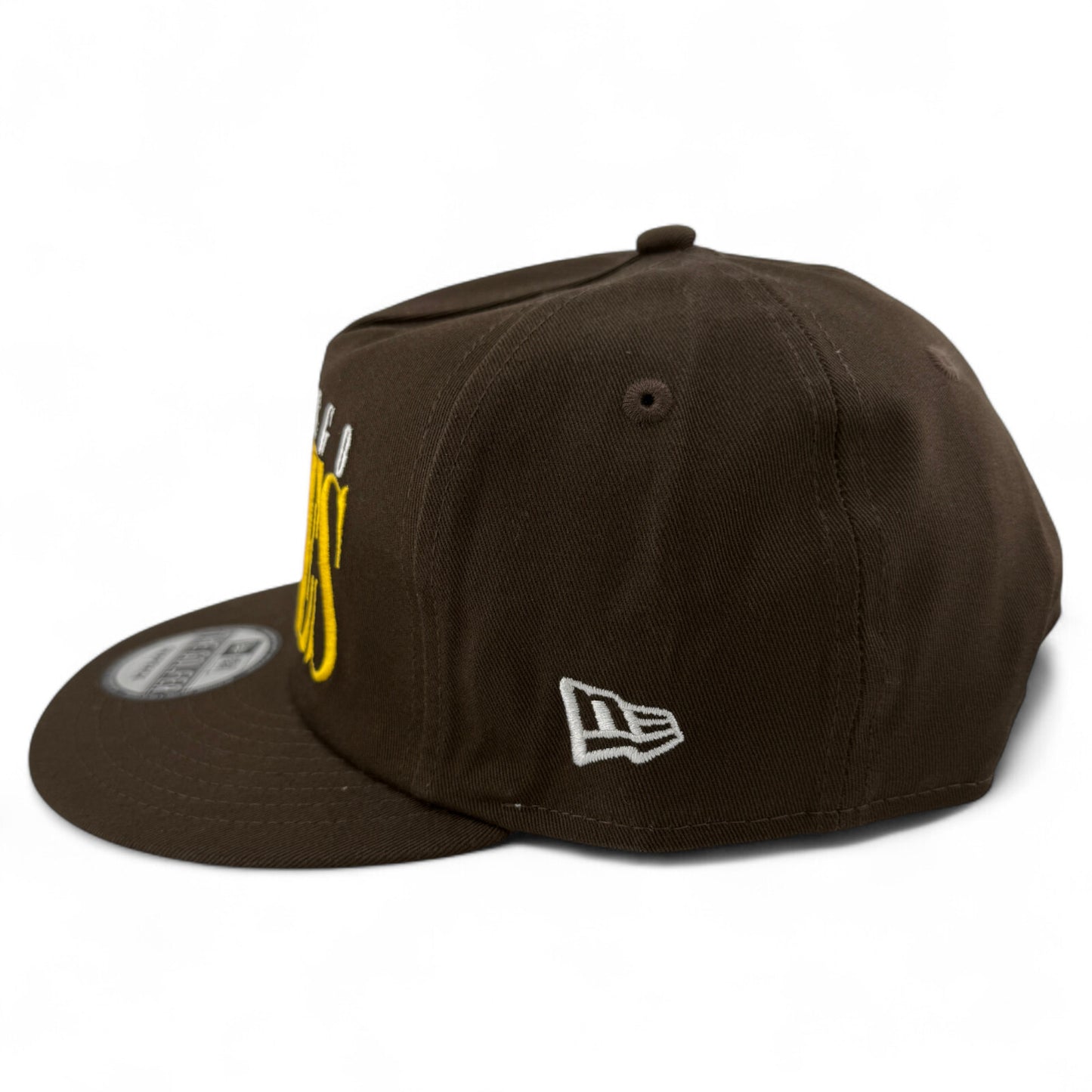 New Era San Diego Padres MLB Tall Text Golfer A-Frame Snapback Adjustable Hat
