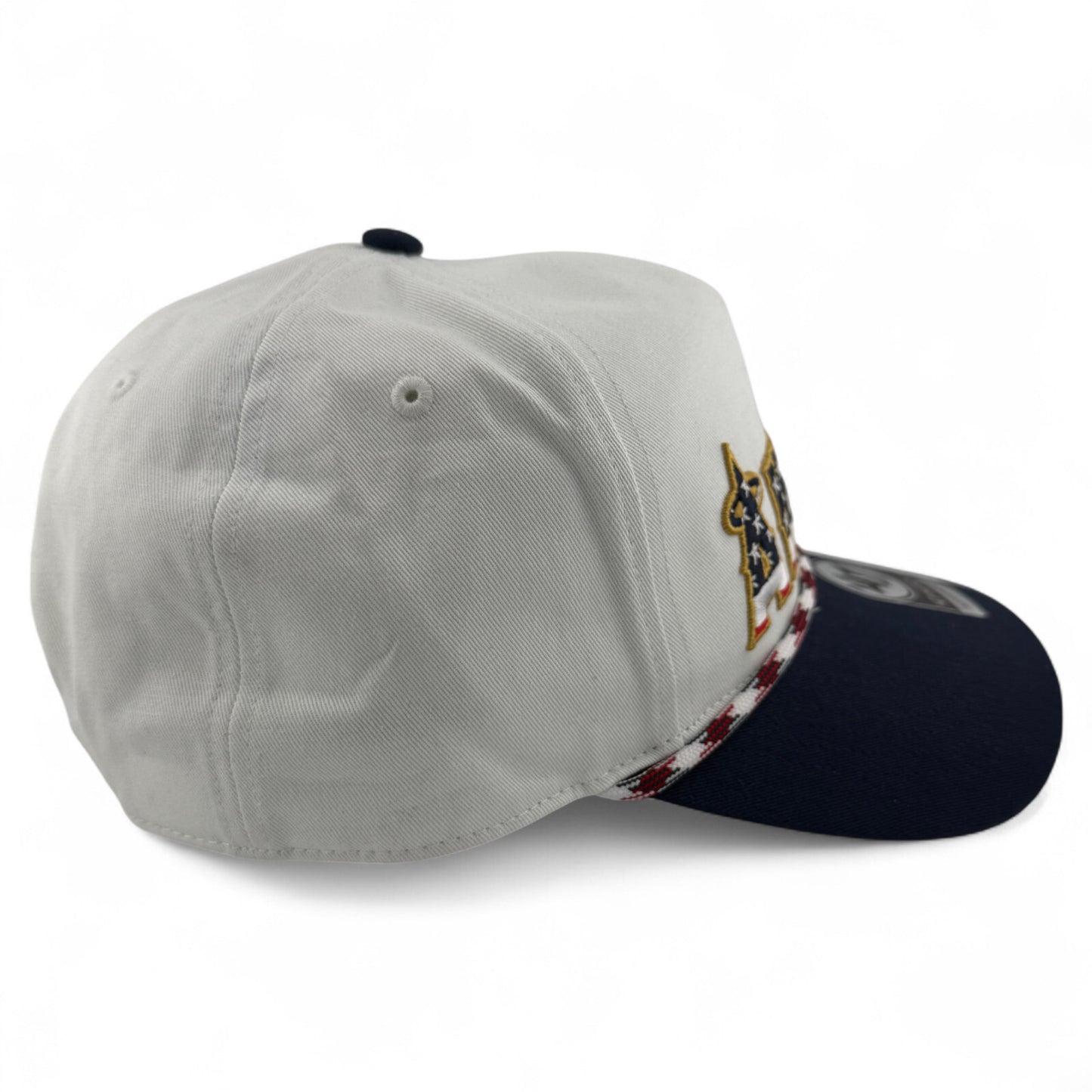 '47 Brand Los Angeles Angels MBL Flag Script A-Frame Rope Snapback Adjustable