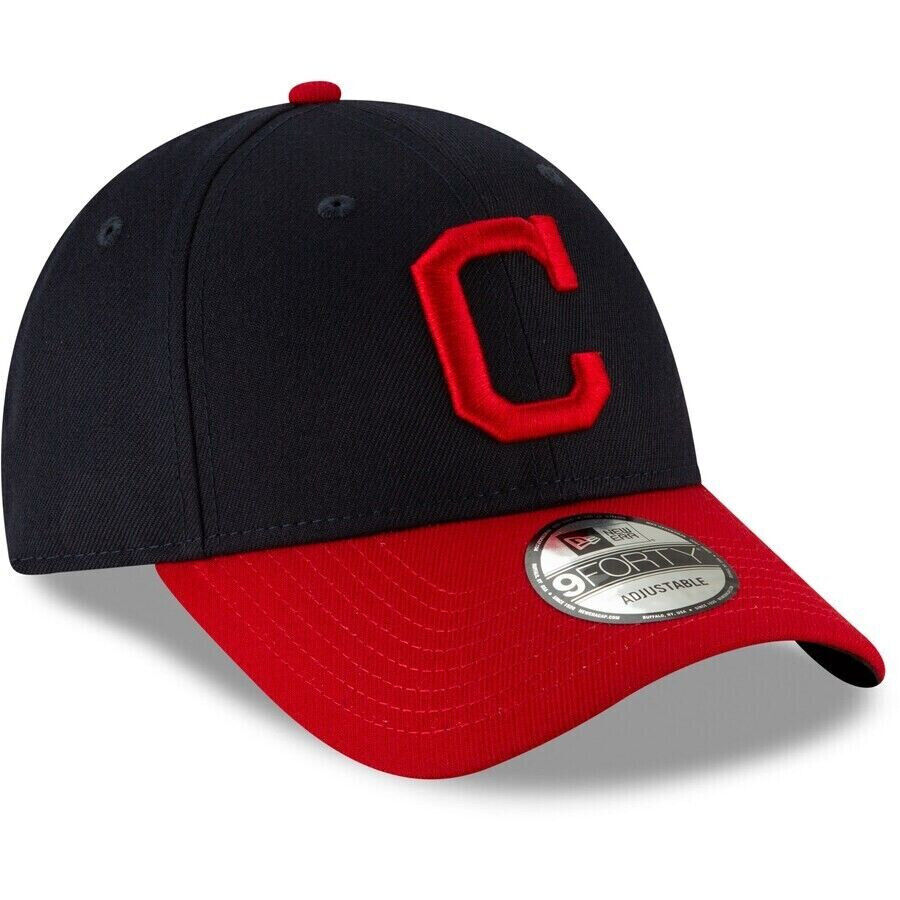 New Era Cleveland Indians The League Red/Blue 9FORTY Adjustable Hat Cap