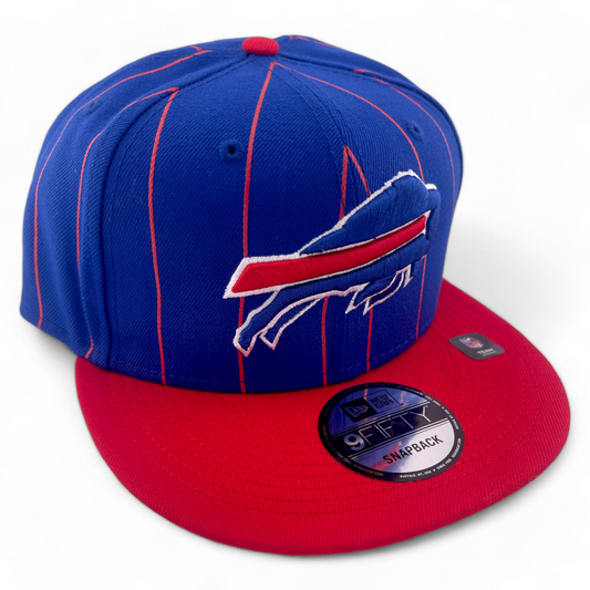 New Era Buffalo Bills NFL Vintage Pinstripe 9FIFTY Snapback Adjustable Hat Cap