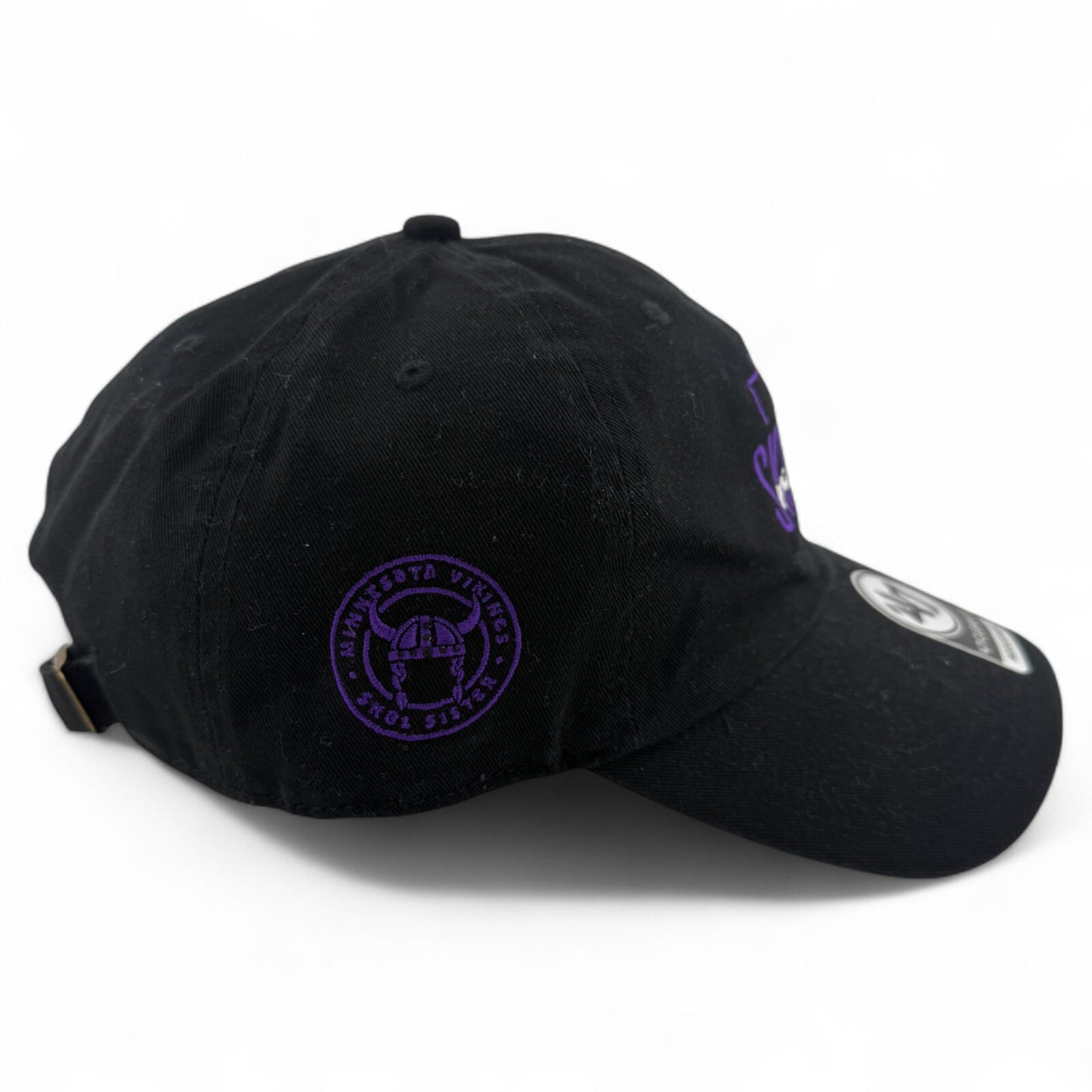 '47 Brand Minnesota Vikings NFL Team Exclusive Clean Up Adjustable Dad Hat Cap