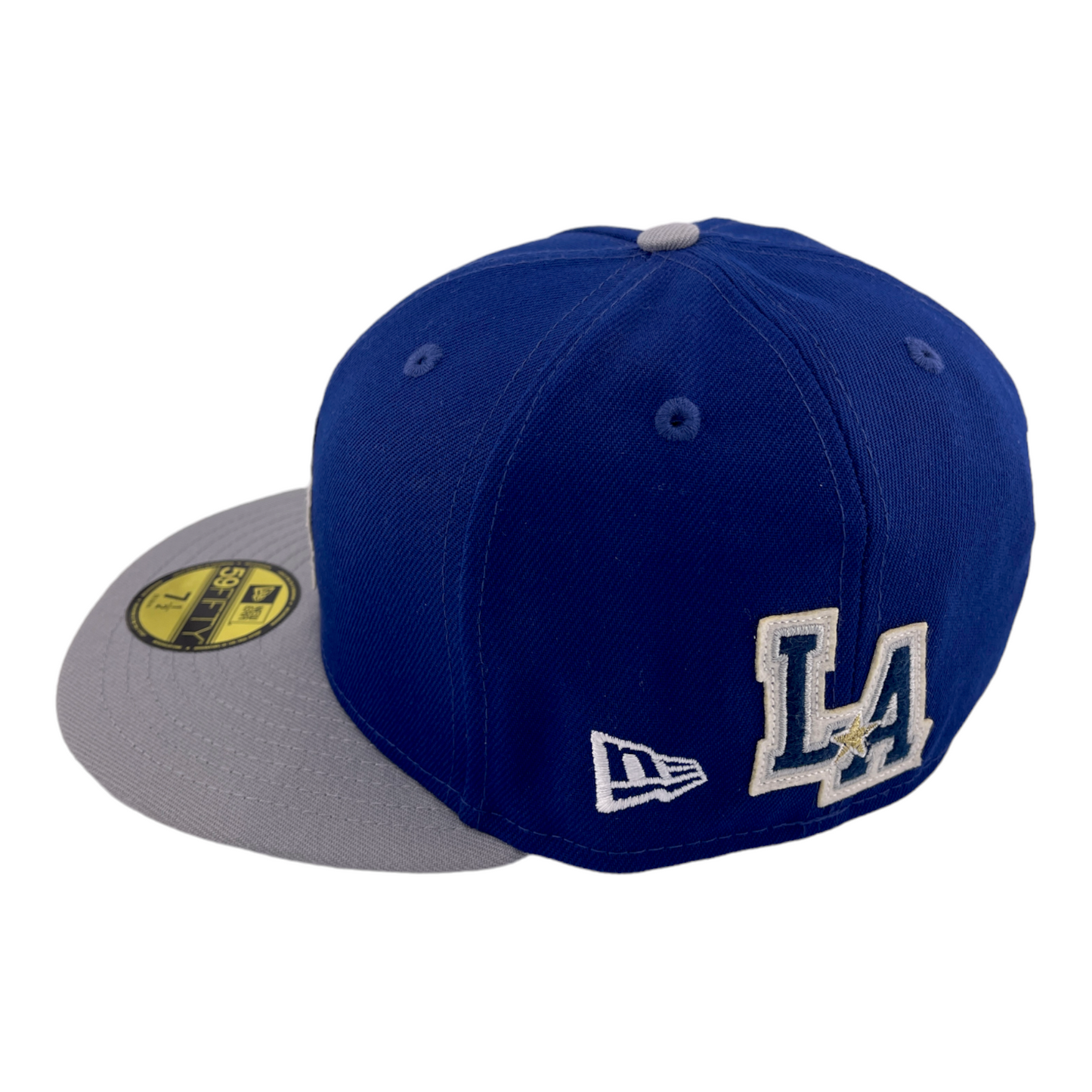 New Era Los Angeles Dodgers 2020 World Series Letterman Back Grey UV 59FIFTY Hat Cap