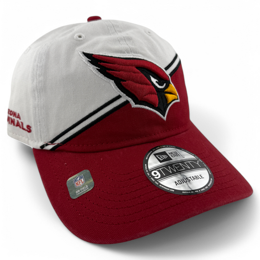 New Era Arizona Cardinals NFL 2023 Sideline White 9Twenty Adjustable Dad Hat Cap