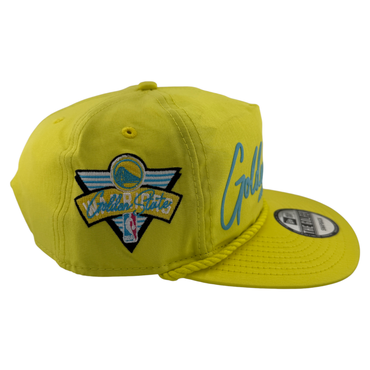 New Era Golden State Warriors Neon Script The Golfer Rope A-Frame Snapback Hat