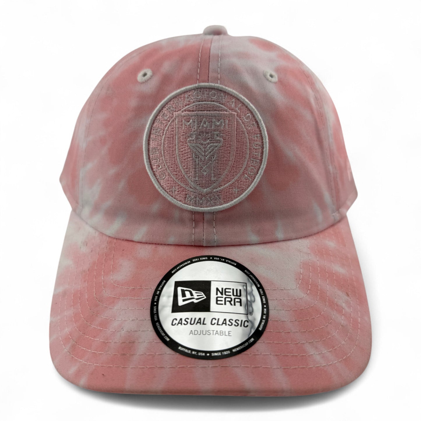 New Era Inter Miami CF MLS Tie-Dye Casual Classic 9Twenty Adjustable Dad Hat Cap