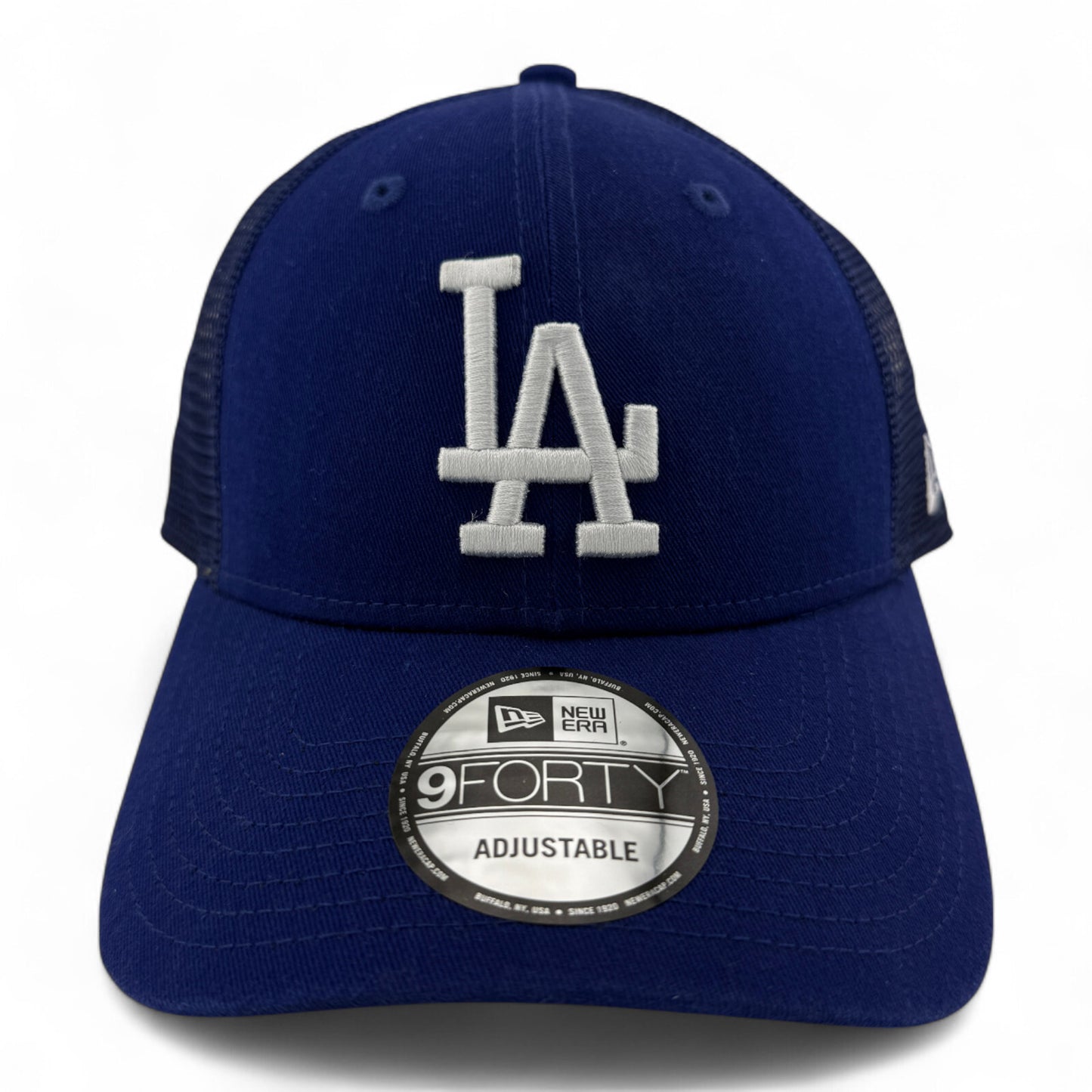New Era Los Angeles Dodgers MLB Mesh Back Trucker 9Forty Adjustable Snapback Hat