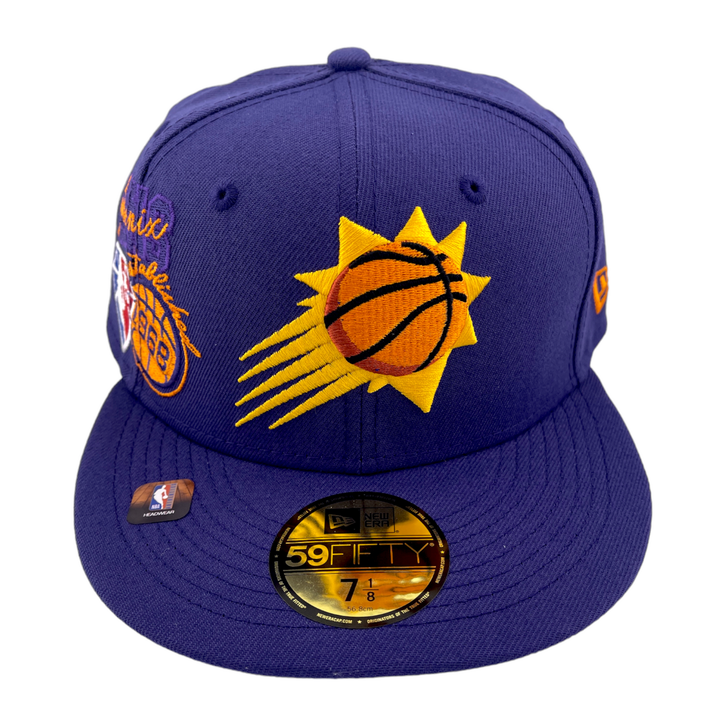 New Era Phoenix Suns Back Half 75th Patch Purple/Grey UV 59Fifty Fitted Hat Cap