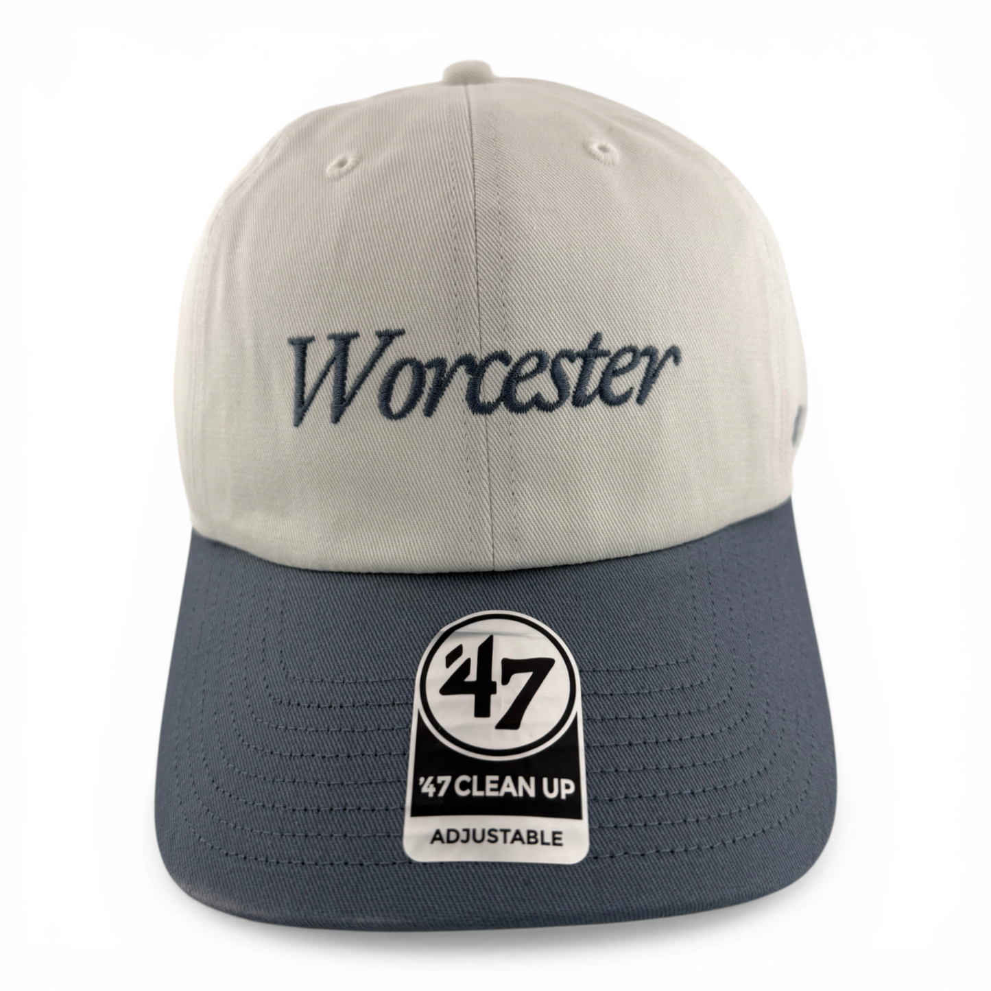 '47 Brand Worcester Red Sox WooSox Foundation Script Clean Up Adjustable Dad Hat
