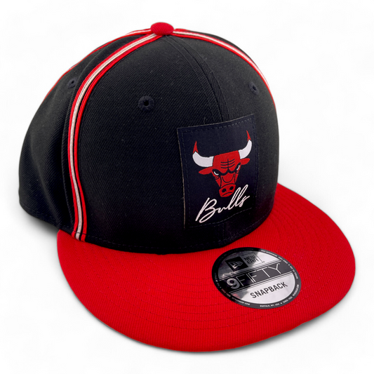 New Era Chicago Bulls NBA Retro 4 "Remastered" Red/Black 9Fifty Snapback Hat Cap