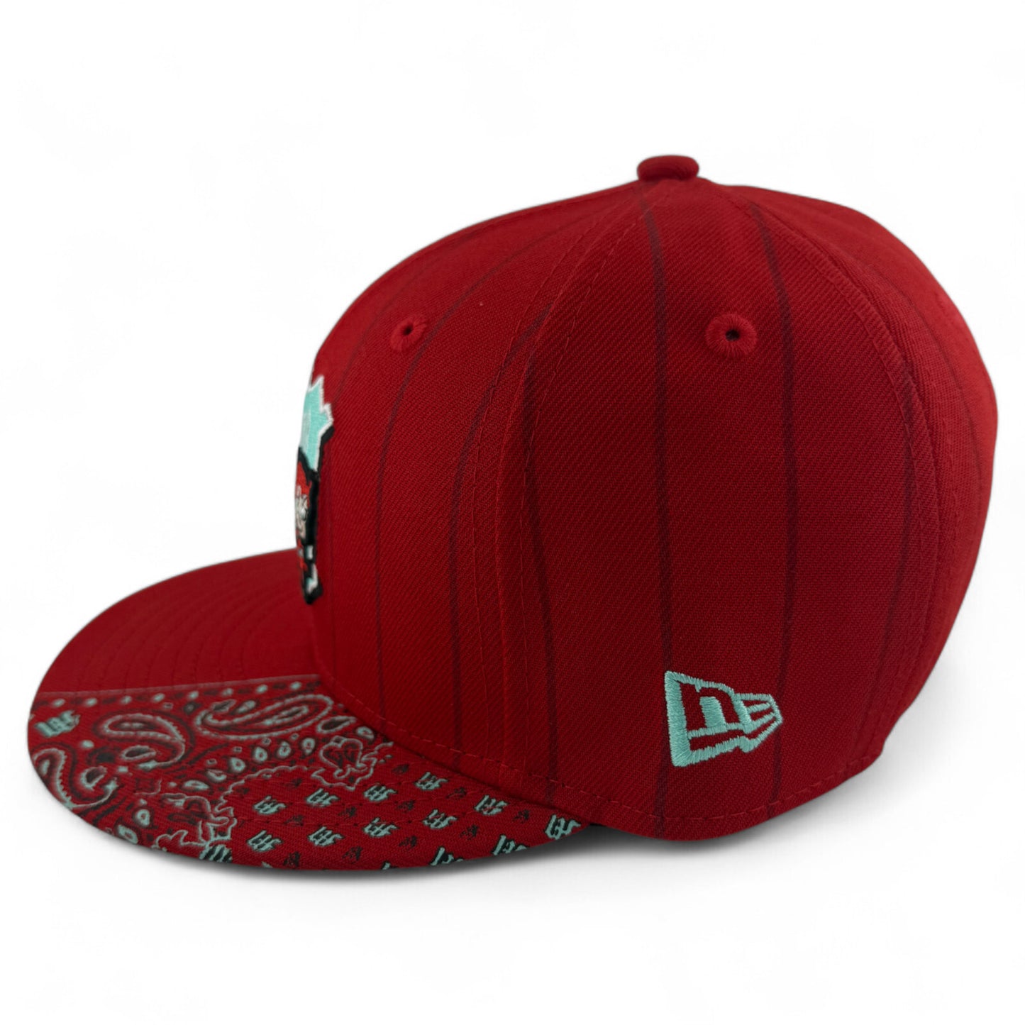 New Era Diablos Rojos del México LMB Pinstripe Bandana 59FIFTY Fitted Hat Cap