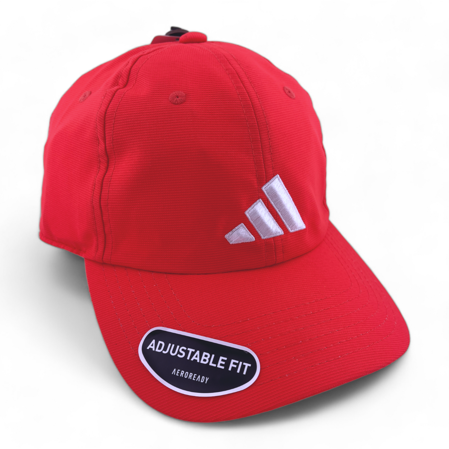 adidas Golf Relaxed 2 Bright Red/White Logo Strapback Adjustable Fit Hat Cap