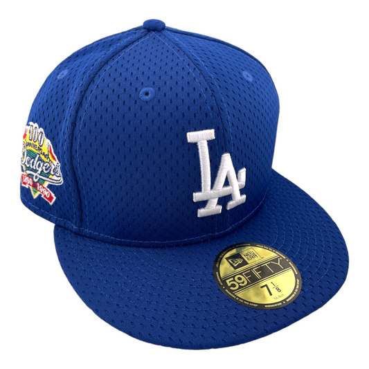 New Era Los Angeles Dodgers LA 90s Throwback Mesh Patch Blue 59FIFTY Fitted Hat Cap