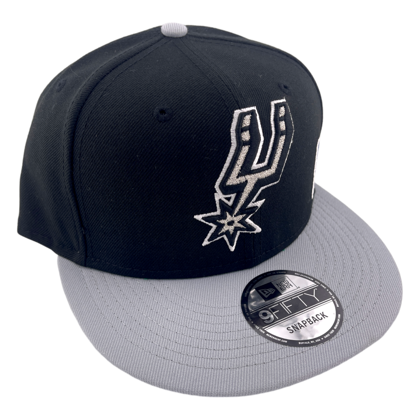 New Era San Antonio Spurs Back Arch Black/Grey/Green UV NBA 9FIFTY Snapback Hat Cap