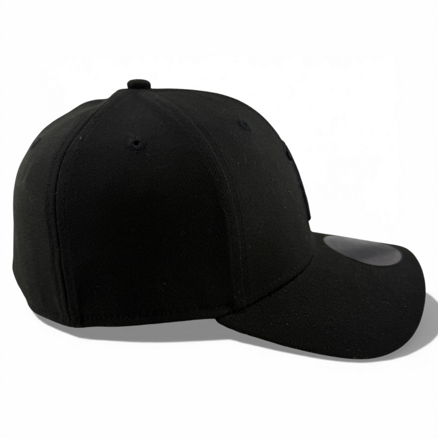 New Era Los Angeles Angels MLB All Blackout Blacked Out 39Thirty Flex Fit Hat