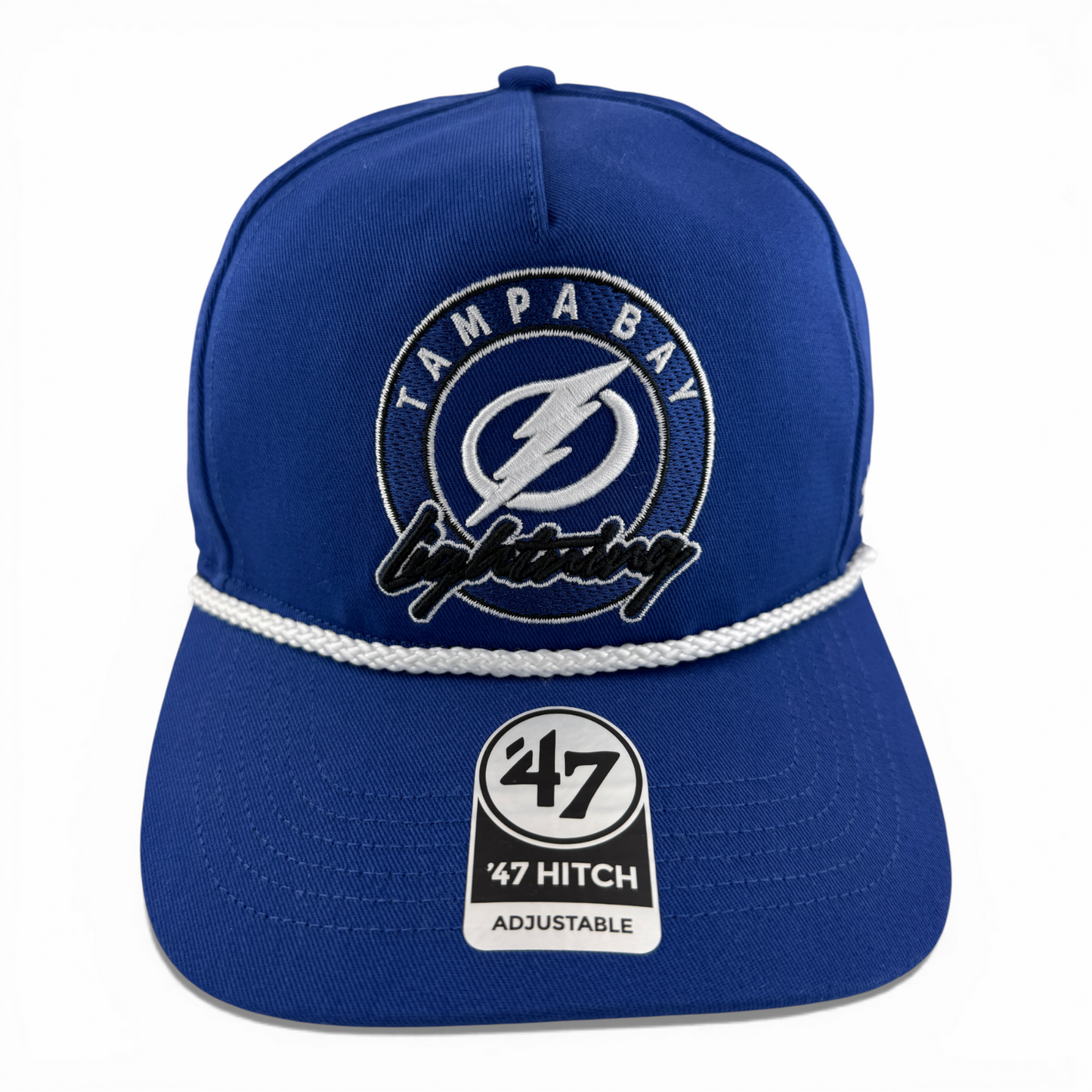 '47 Brand Tampa Bay Lightning NHL Hitch Rope A-Frame Snapback Adjustable Hat Cap
