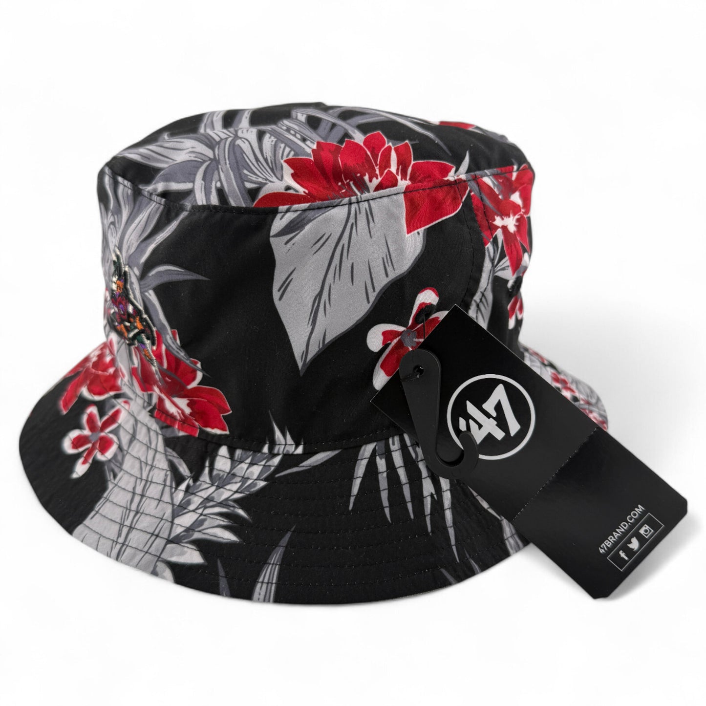 47' Brand Arizona Coyotes NHL Ibiza Floral Red Boonie Bucket Hat Adult Sizes