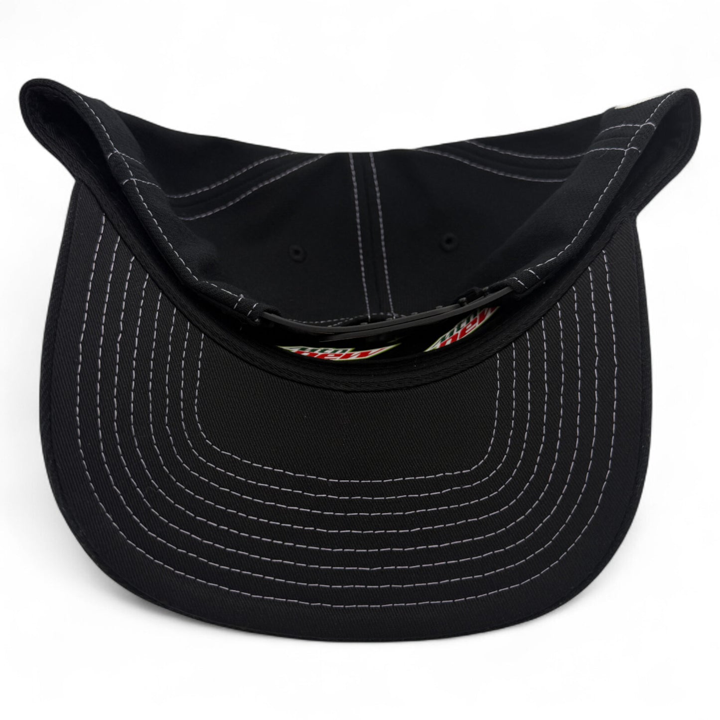 Mountain Dew Pitch Black Lids Exclusive Mtn A-Frame Adjustable Snapback Hat Cap